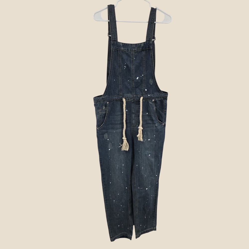 Womens Overalls Size Small Distressed Art To Wear Artist Jeans Denim